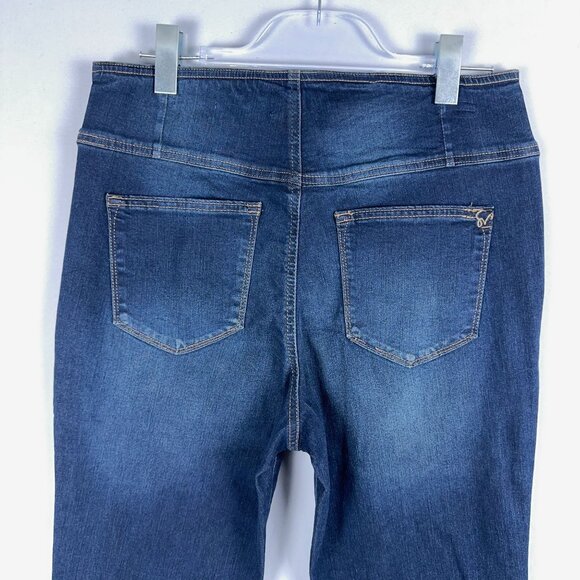 Sofia Vergara Melisa High Rise Flare Jeans Womens Size 12 Denim Stretch Blue - Picture 3 of 12